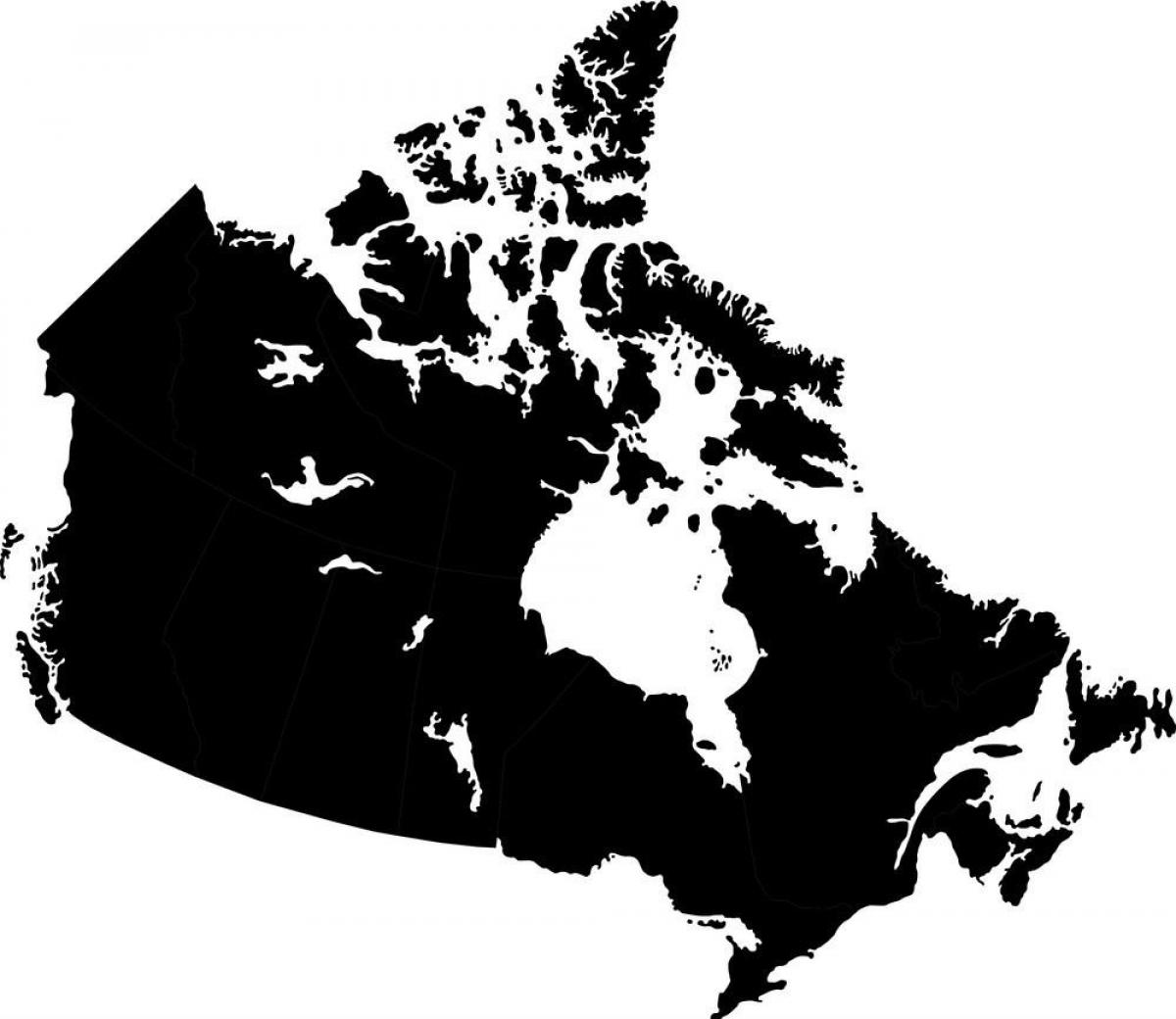 خريطة متجه كندا